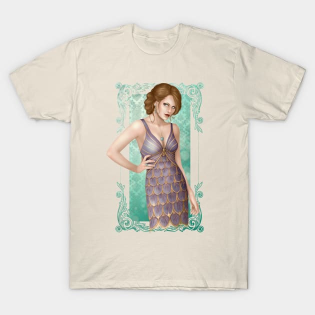 1920s Fashion - Lily T-Shirt by CatAstropheBoxes